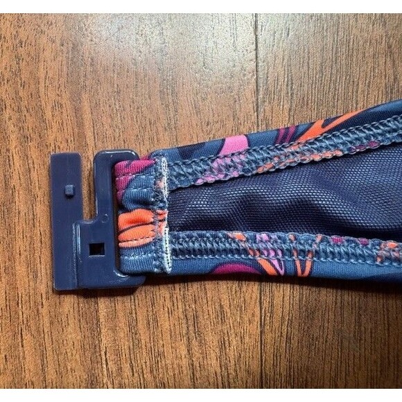 Boden Levanzo Halter Bikini Top US 16 18 Twist Blue Orange Floral Swim - Picture 11 of 11